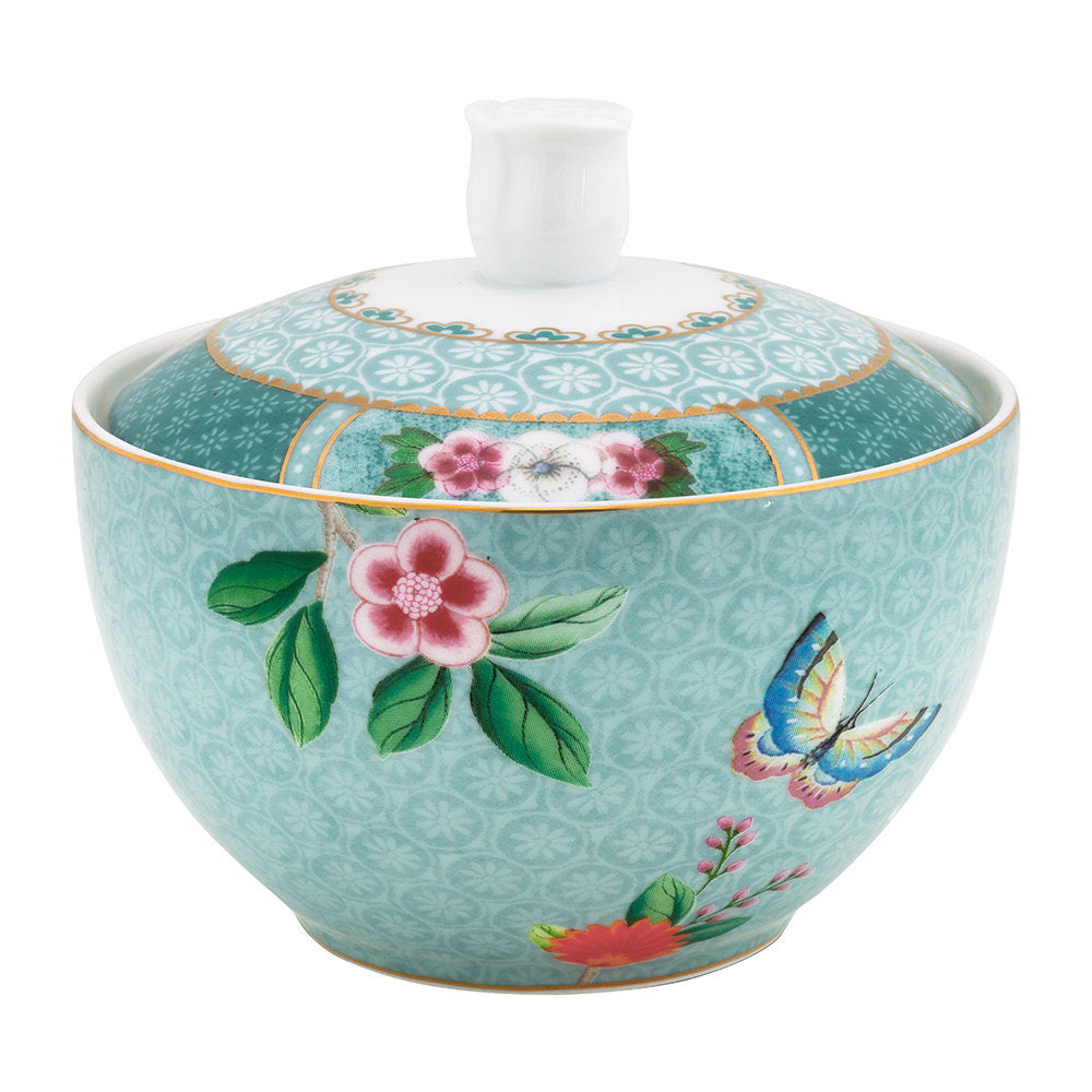 Pips Studio Blushing Birds Blue Sugar Bowl