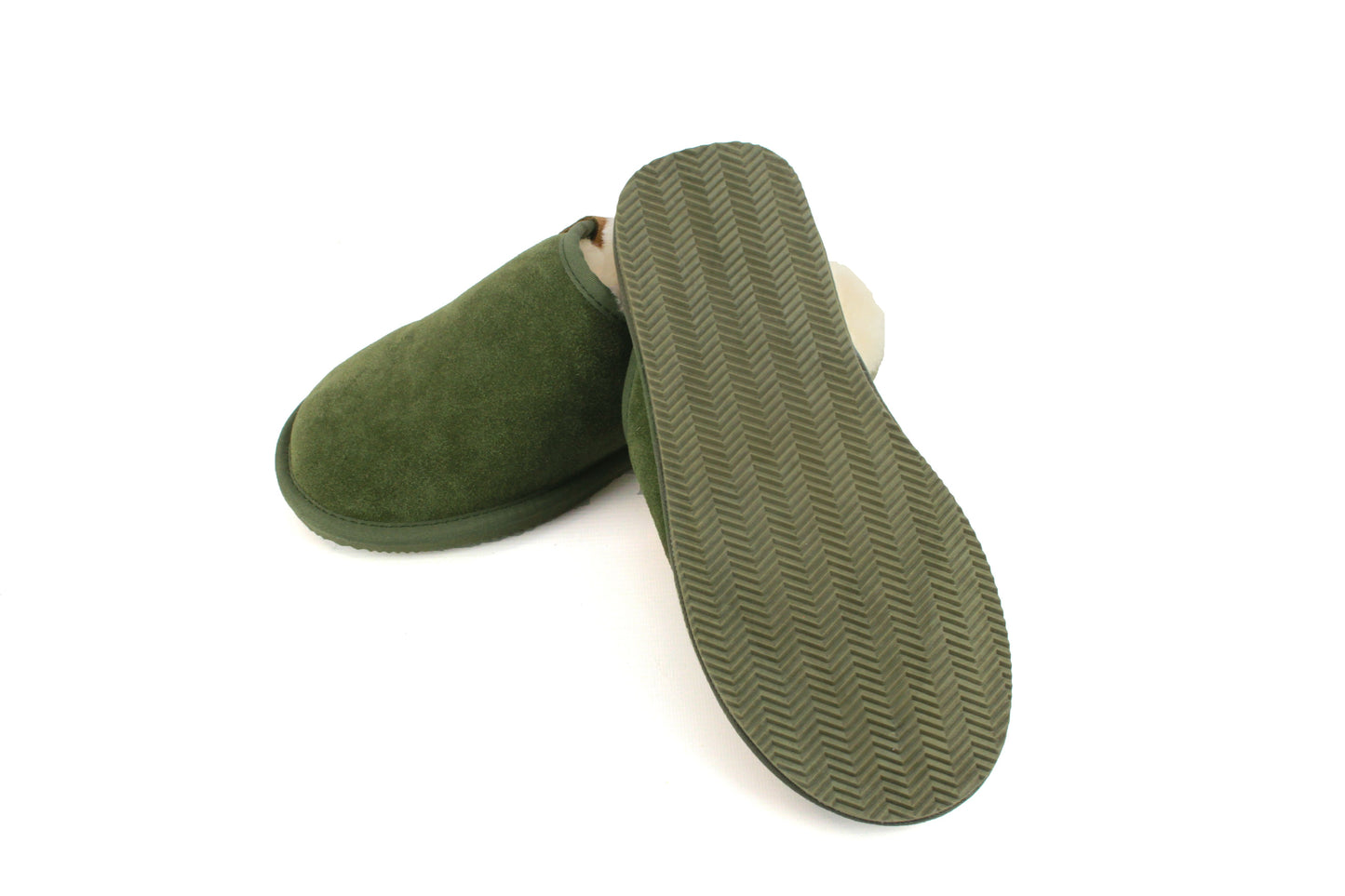 Gents Olive Green Slippers