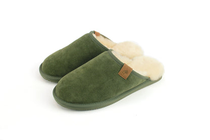 Gents Olive Green Slippers