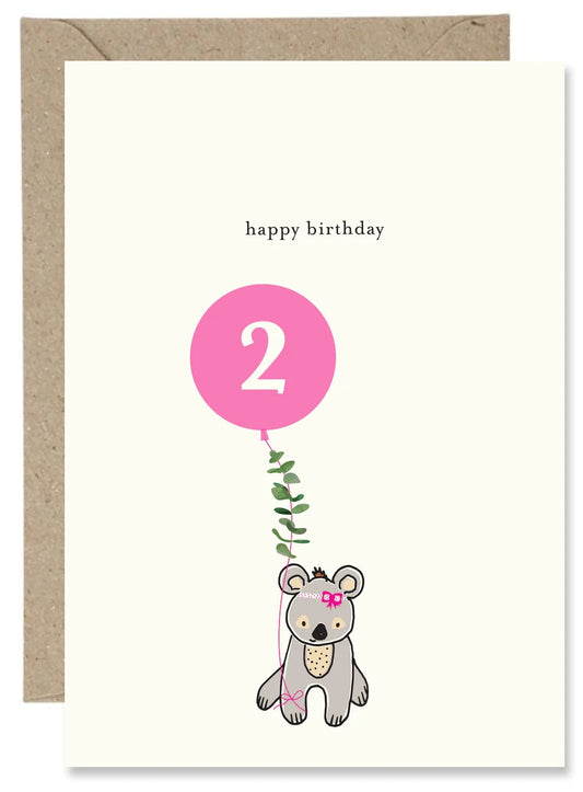 A Girls Second Birthday - Bear