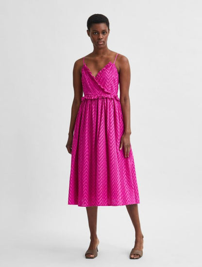 Pink Josie Broderie Anglaise Dress - 100% organic cotton