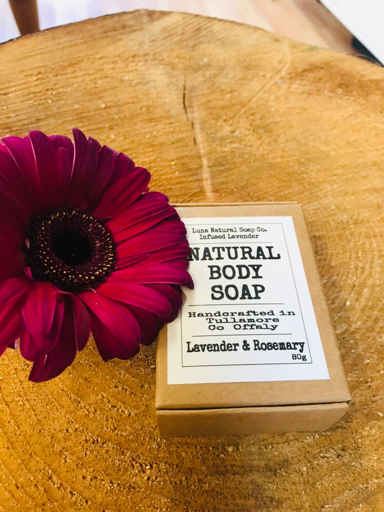 Natural Goats milk body soap bar by Luna 80g