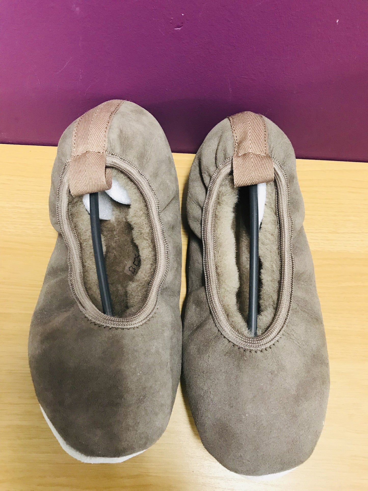 Ballerina styles slippers - Mink