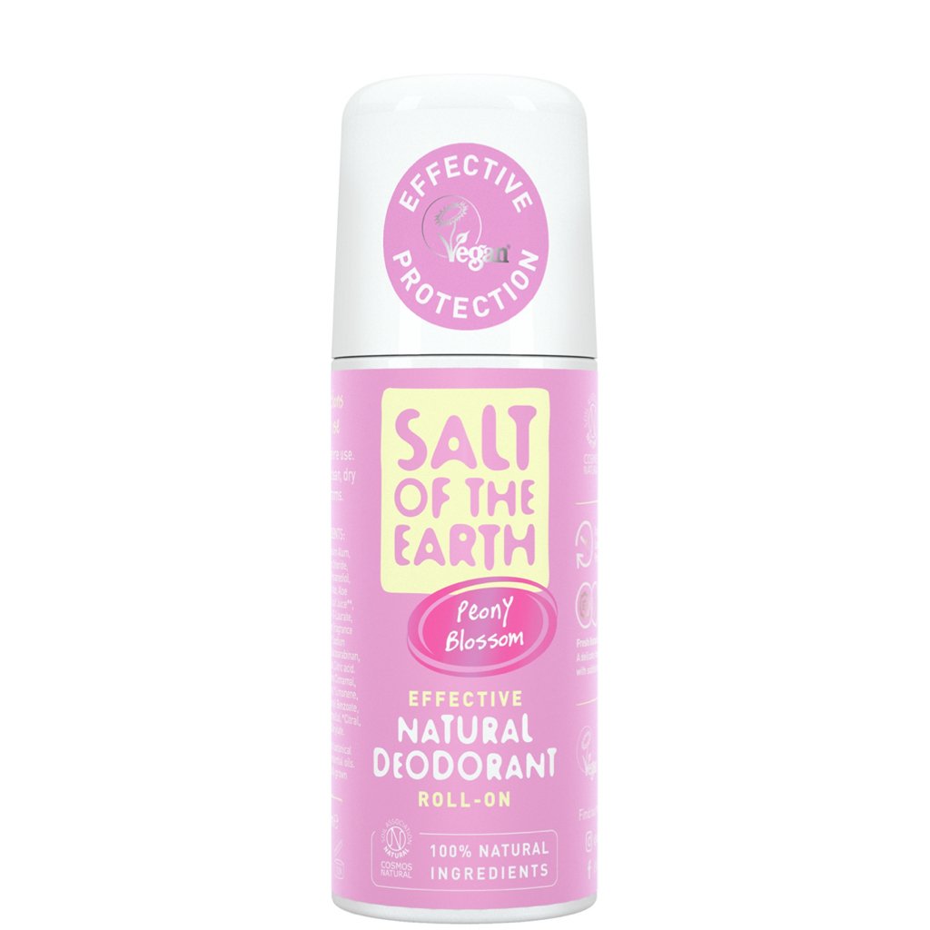 Peony Blossom Natural Deodorant Roll-on by Salt of the Earth 100ml