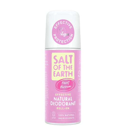 Peony Blossom Natural Deodorant Roll-on by Salt of the Earth 100ml