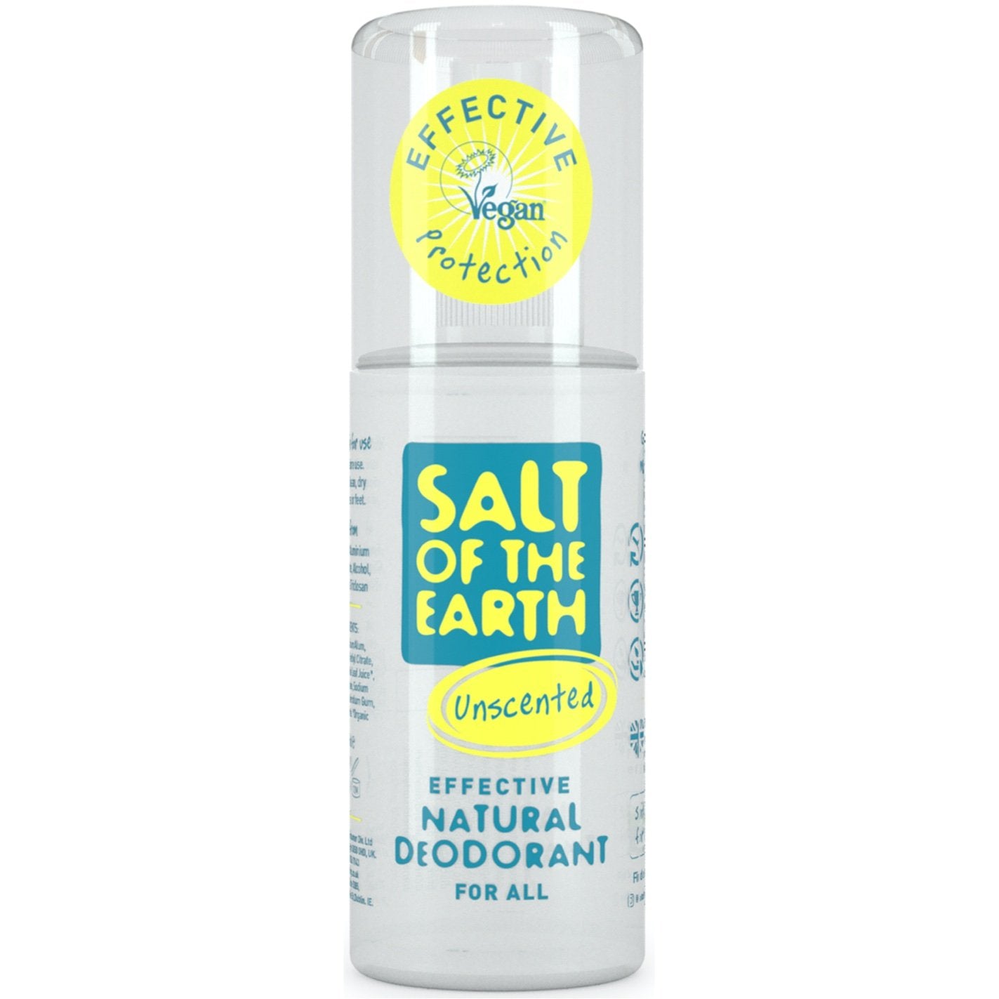 Unisex Natural Deodorant Spray by Salt of the Earth 100ml