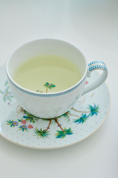 Jolie Set/2 Cappuccino Cups & Saucers Dots Gold by Pip Studio