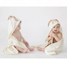 Wooly Organic Hooden Towel – Bunny