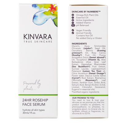 Kinvara 24Hr Rosehip Face Serum 30ml